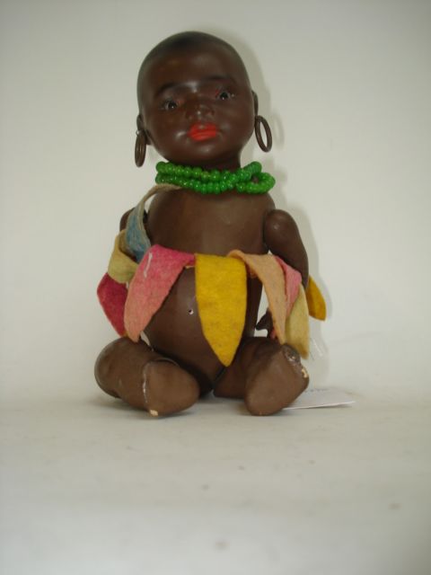 POUPÉE ANCIENNE - BÉBÉ CARACTÈRE NOIR HEUBACH KOPPELSDORF 22