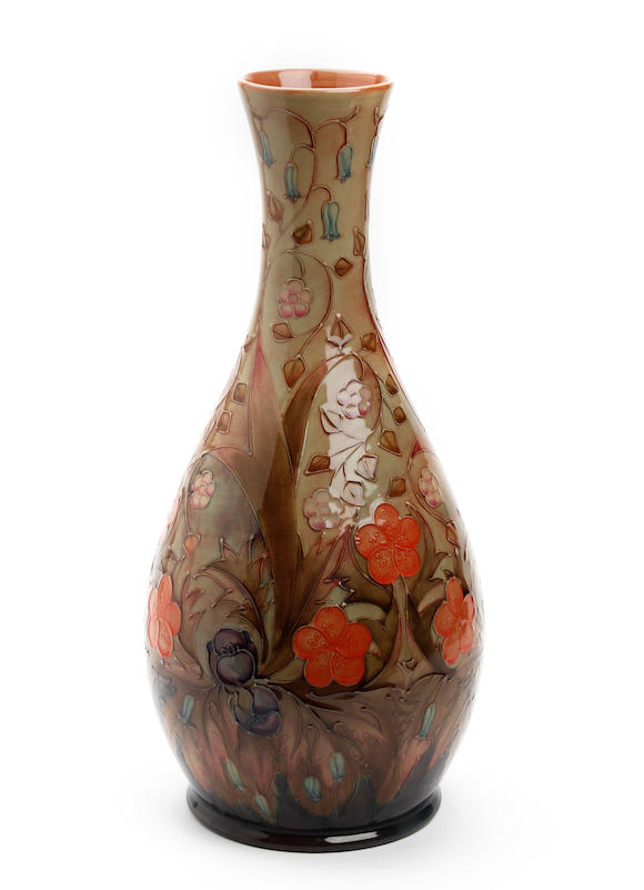 Bonhams : A large and unusual Moorcroft 'Buttercup' pattern trial vase ...