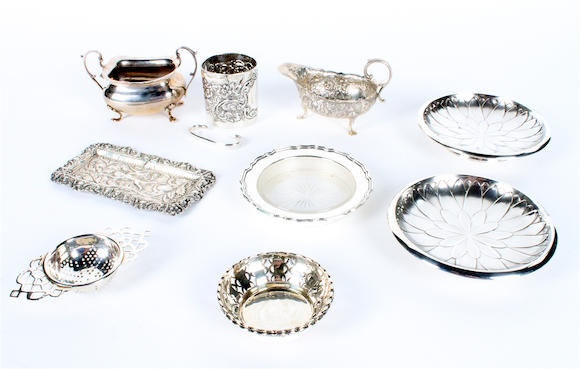 Bonhams : A pair of silver shallow dishes By Roberts & Belk Ltd ...