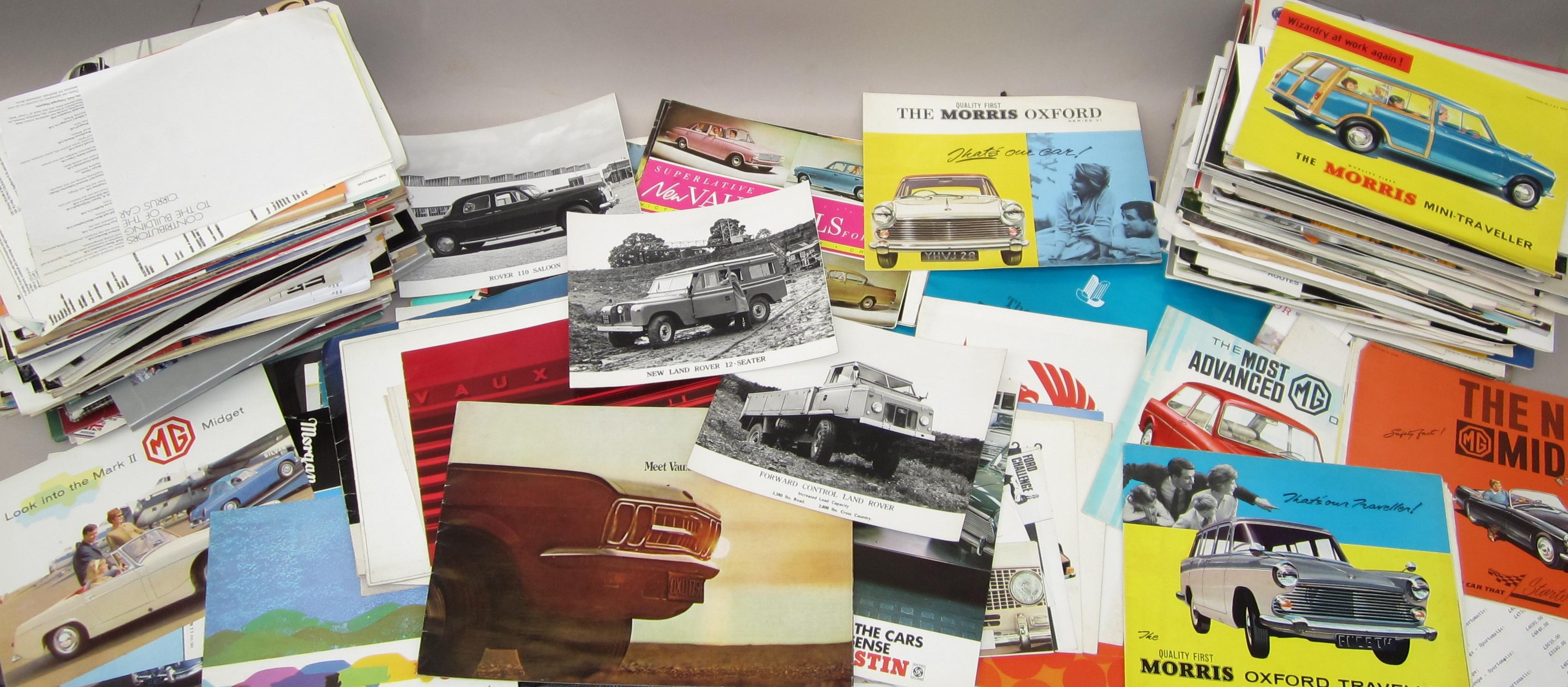 Bonhams Cars : A collection of car brochures and price lists from the