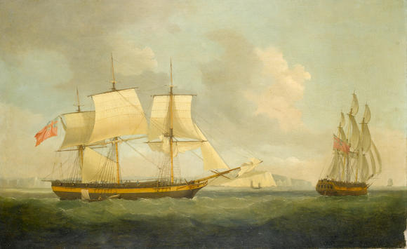 Bonhams : Circle of Francis Holman (British, 1729-1790) A three-masted ...