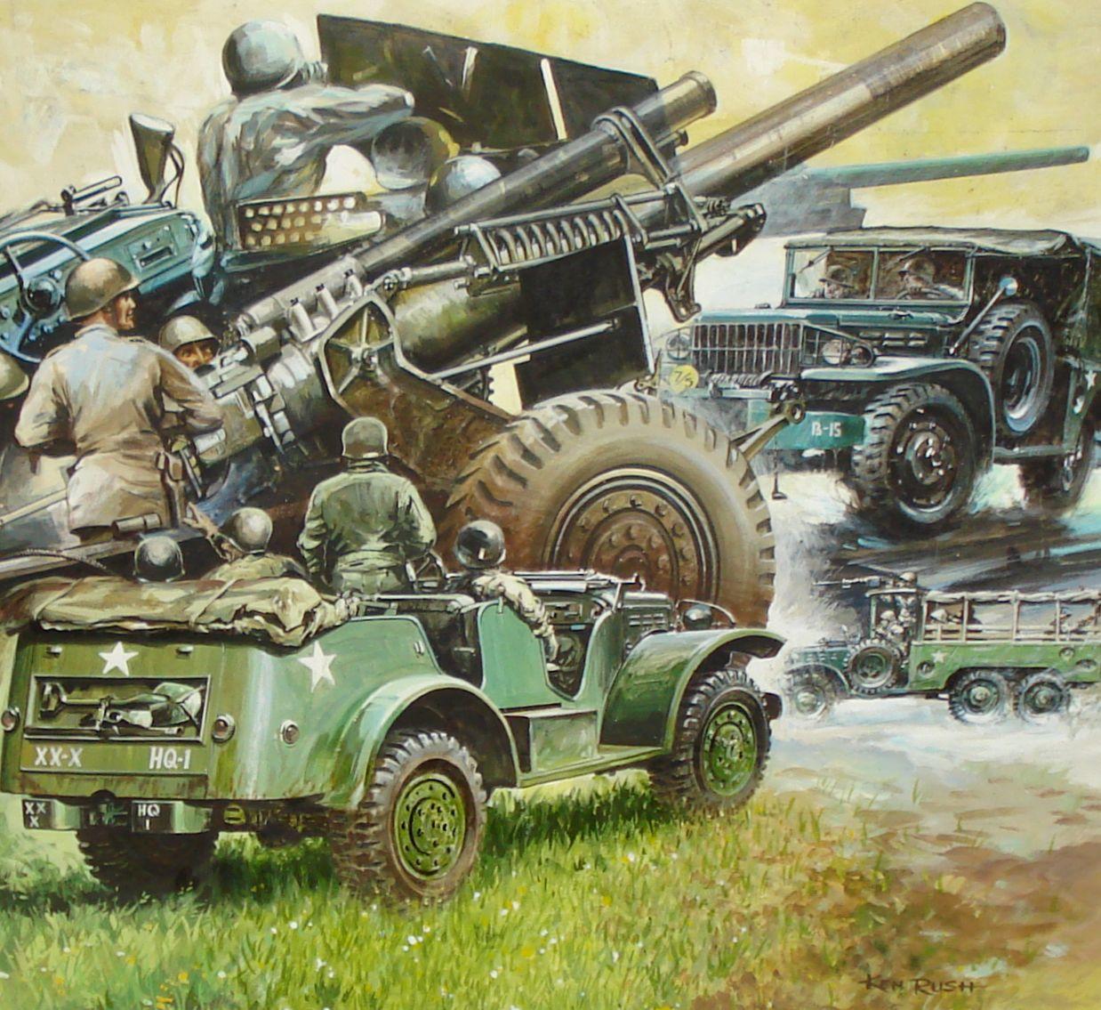 Bonhams Cars : Ken Rush (1931- ), Aifix Military Models poster design ...