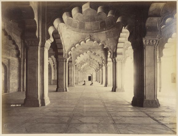 Bonhams : ARCHITECTURAL VIEWS An album of 43 views in India and Egypt ...