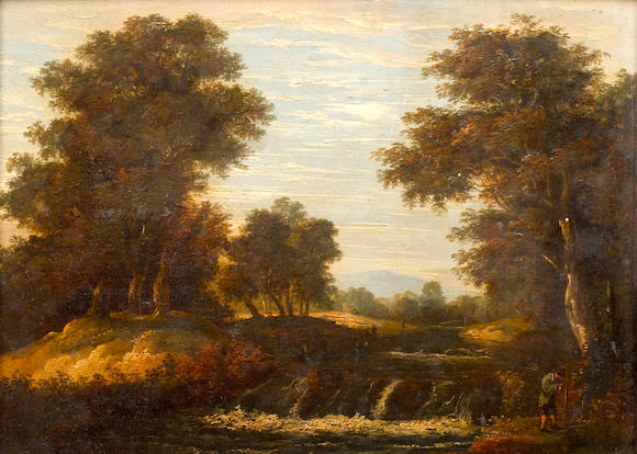 Bonhams : William Traies (British, 1789-1872) Neoclassical landscape ...