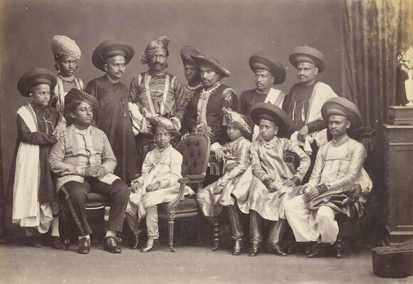 Viceroy Ruler Bonhams : PRINCELY RULERS A collection of 4 group portraits, together ...
