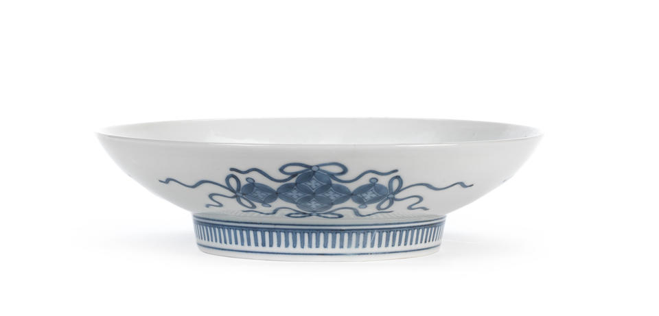 Bonhams : A fine Nabeshima blue and white saucer dish 18th century