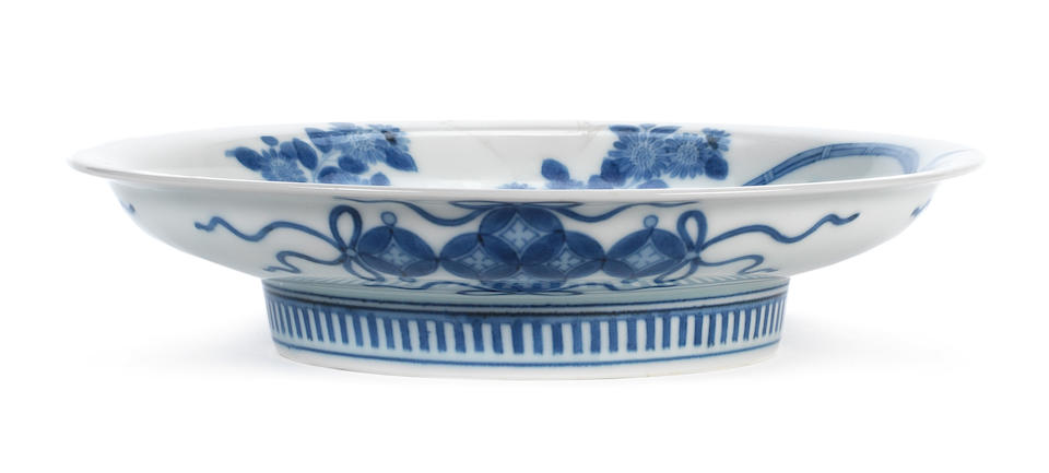 Bonhams : A fine Nabeshima blue and white dish 18th century