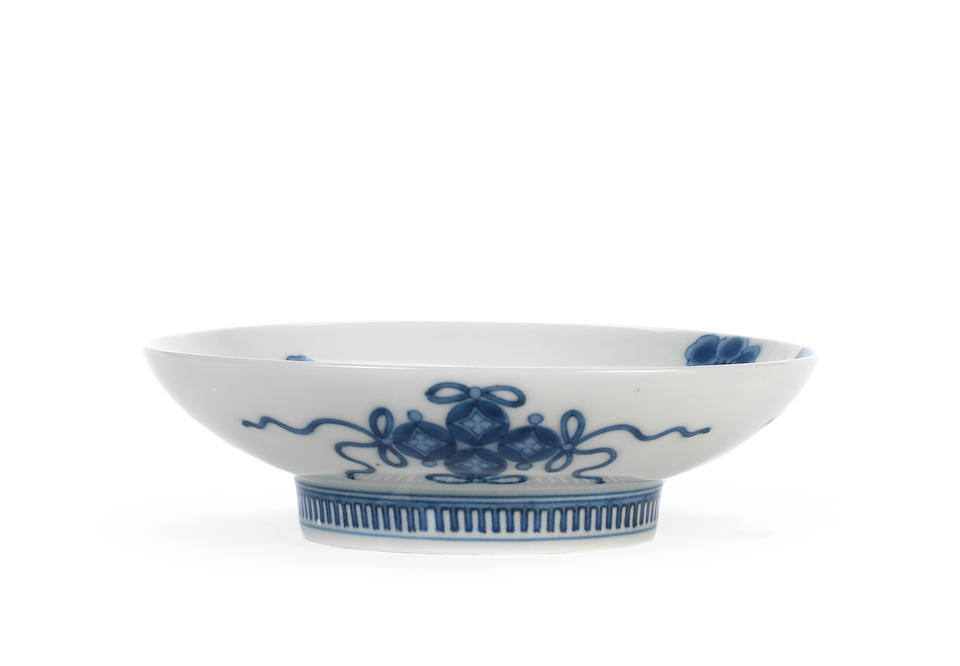 Bonhams : A Nabeshima small blue and white dish 18th century