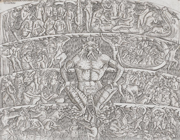 Bonhams : Circle of Baccio Baldini (1436-1487) The Inferno, after the ...