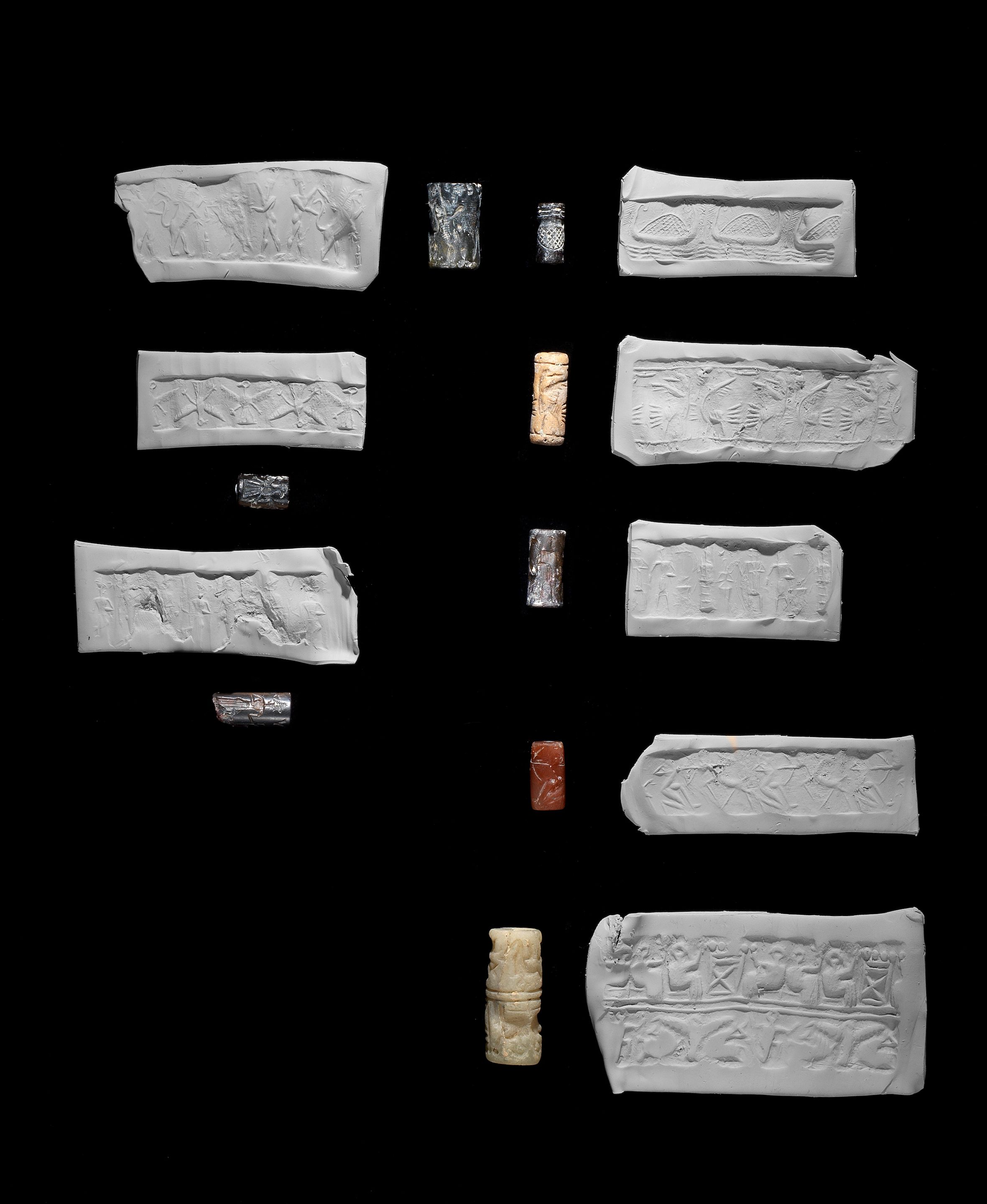 Eight Mesopotamian stone cylinder seals auctions & price archive