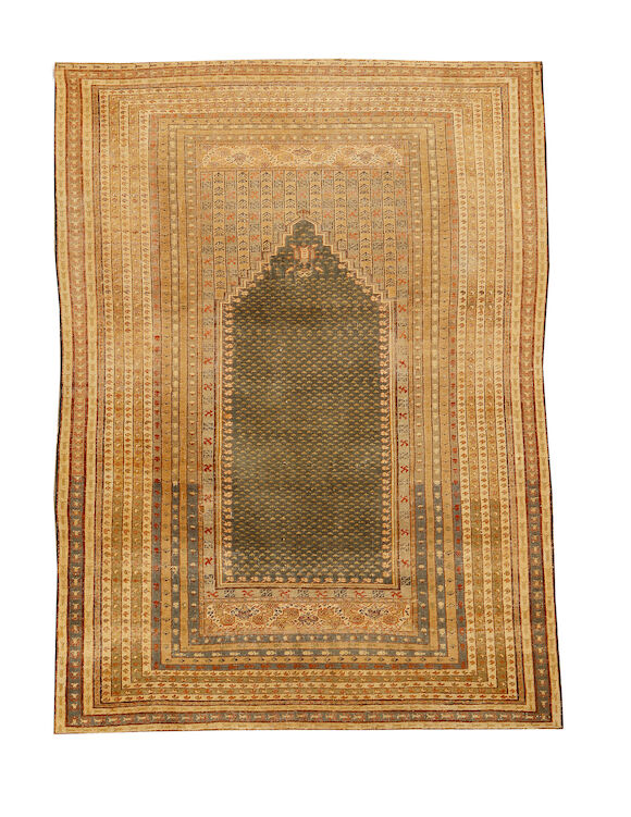 Bonhams : A Pandirma prayer rug, West Anatolia, circa 1890, 5 ft 8 in x ...