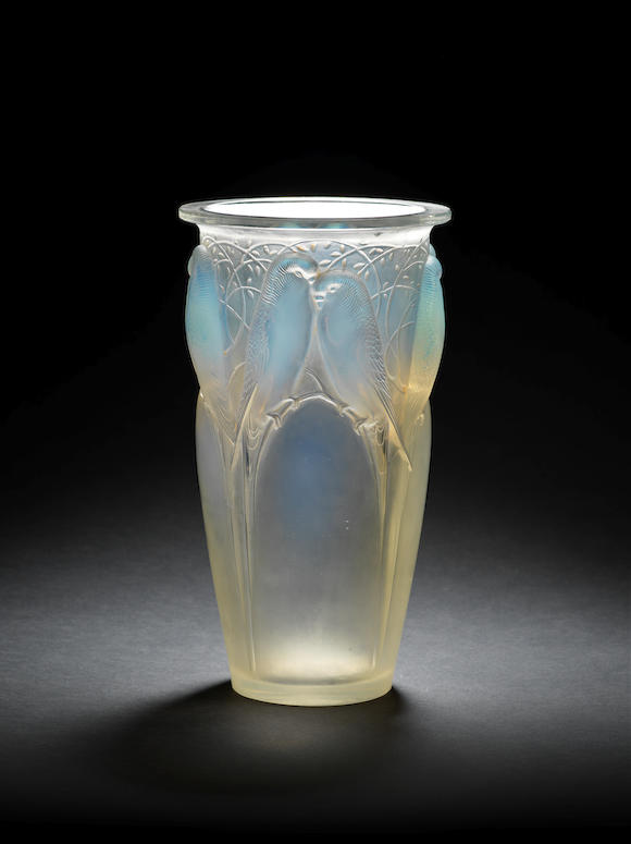 Bonhams : A René Lalique 'Ceylan' design vase Circa 1924