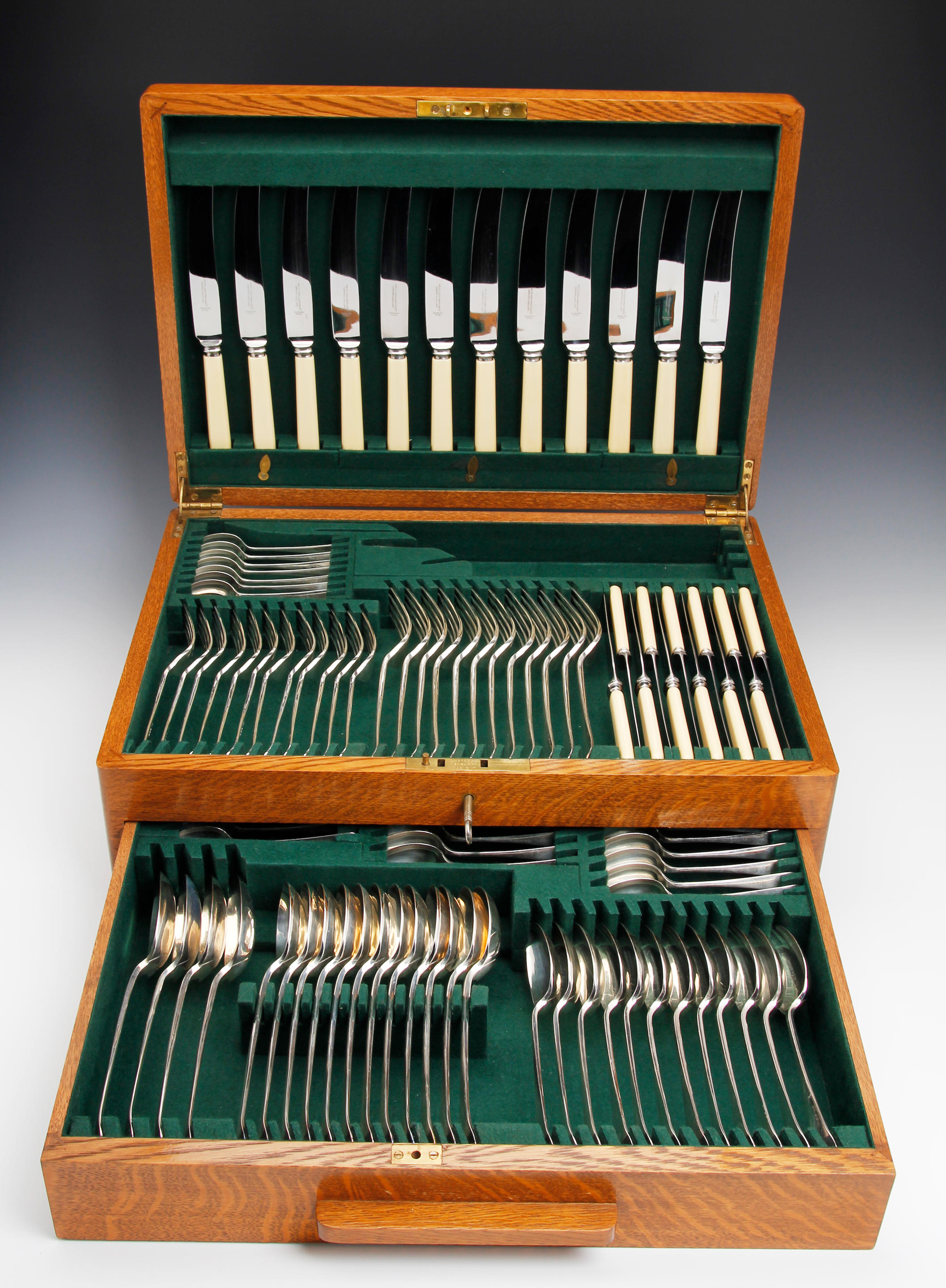 A canteen of Old English pattern cutlery for twelve settings