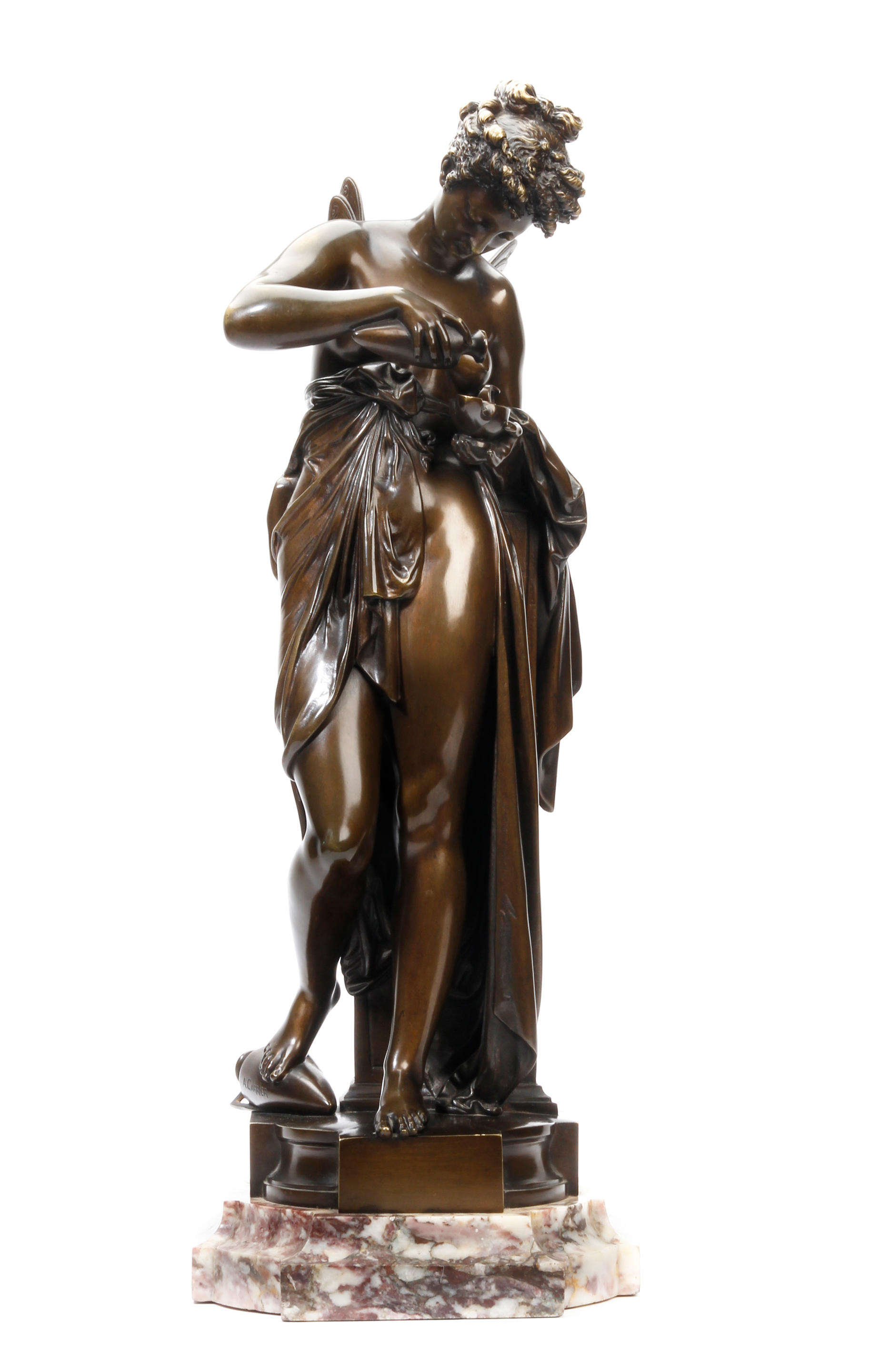 A bronze of Psyche