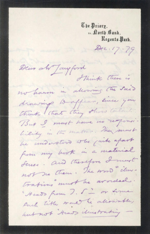 Bonhams : ELIOT (GEORGE) Autograph letter signed (M.E. Lewes), to ...