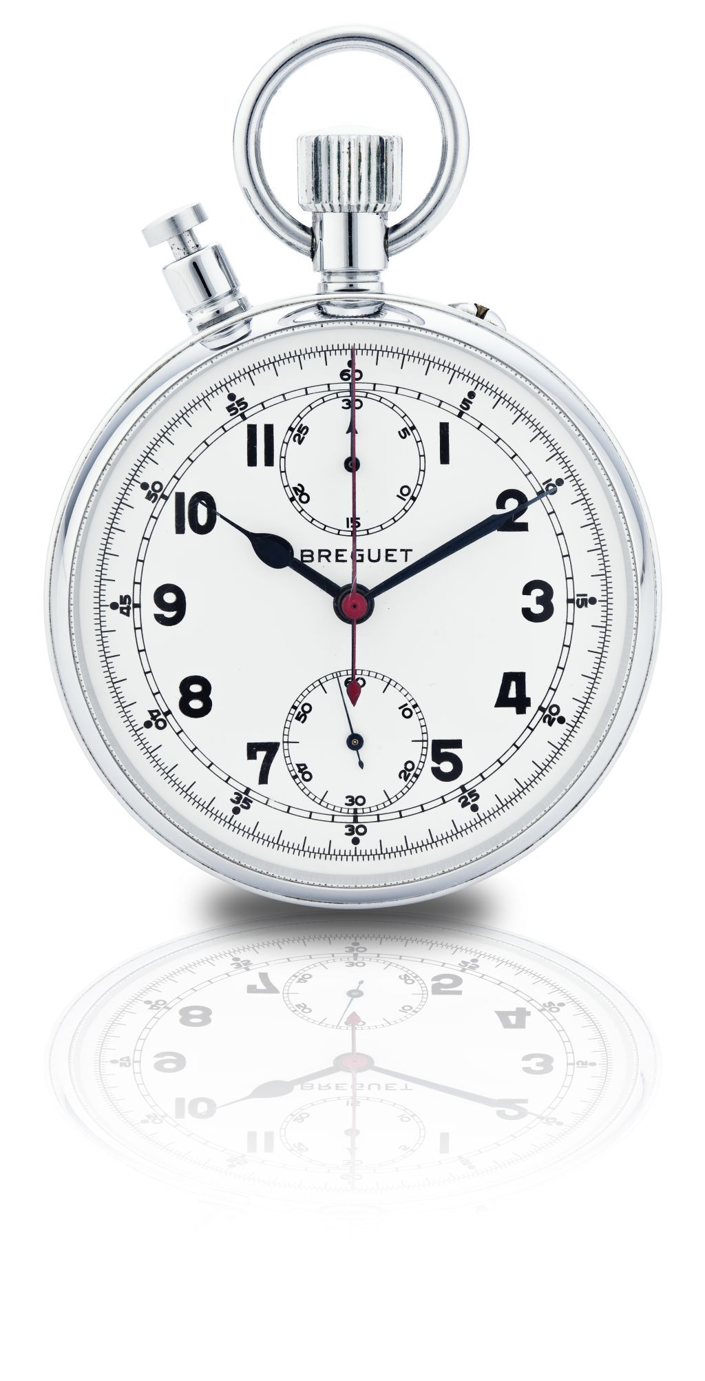 Bonhams : Breguet. A vintage stainless steel manual wind open face ...