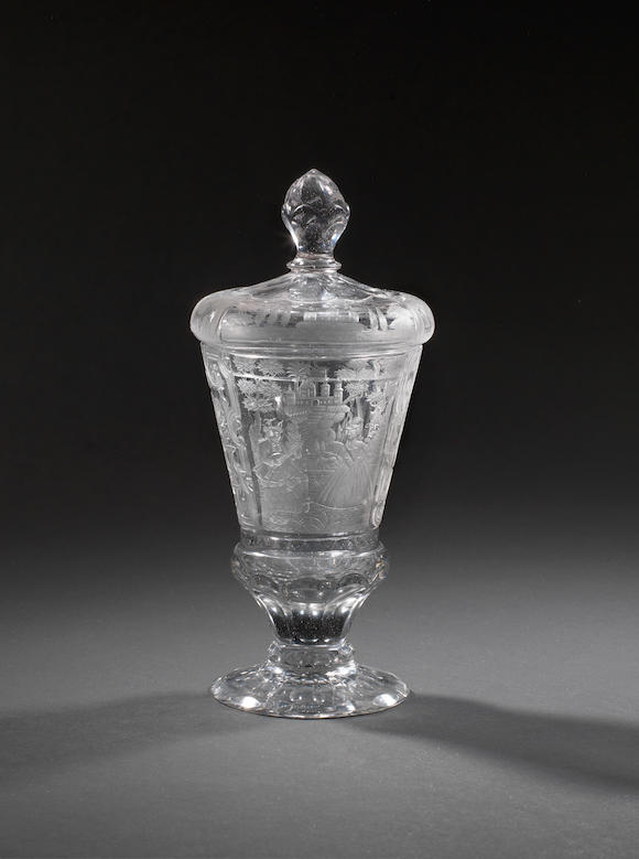 Bonhams A Silesian Engraved Beaker And Cover Circa 1740 2899