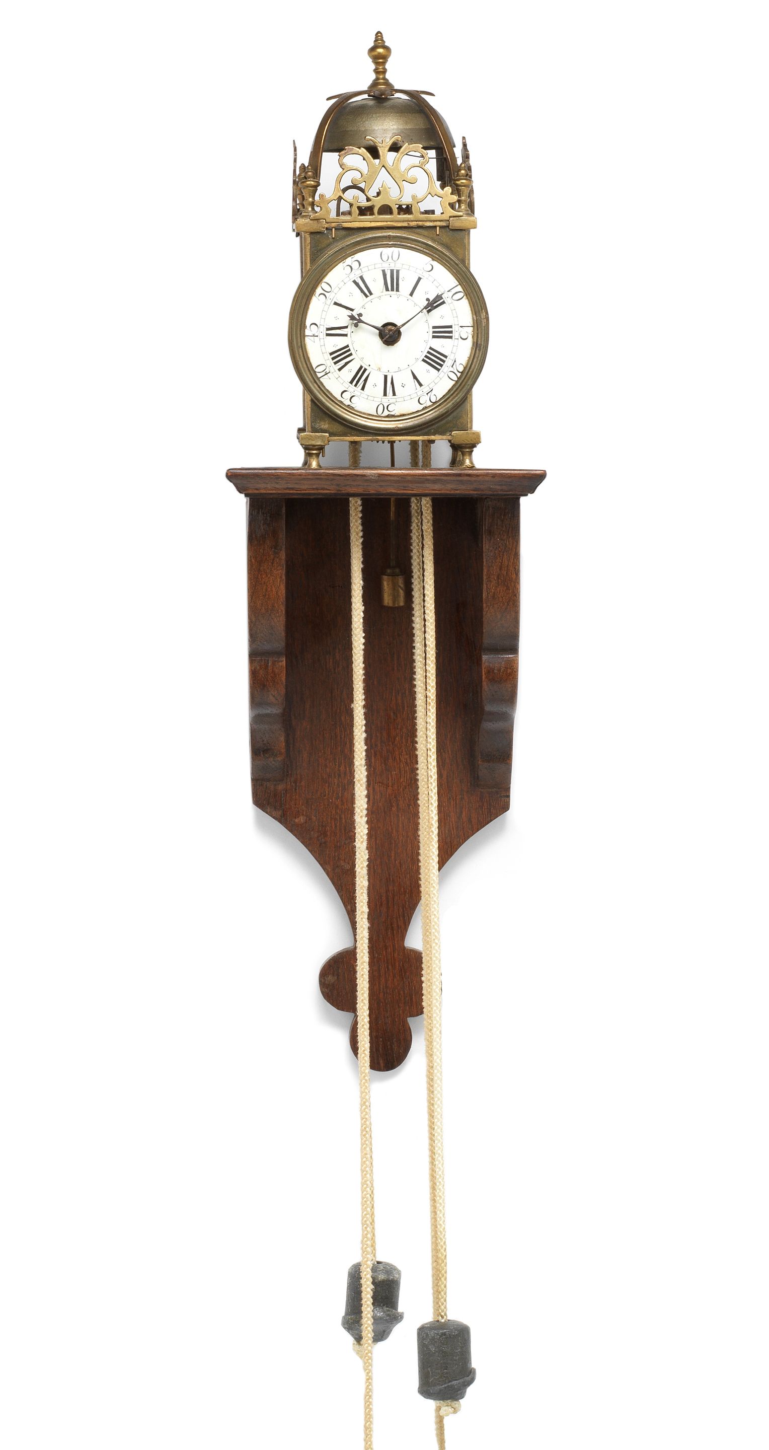 A rare 18th century French miniature weight driven mantel clock auctions & price archive