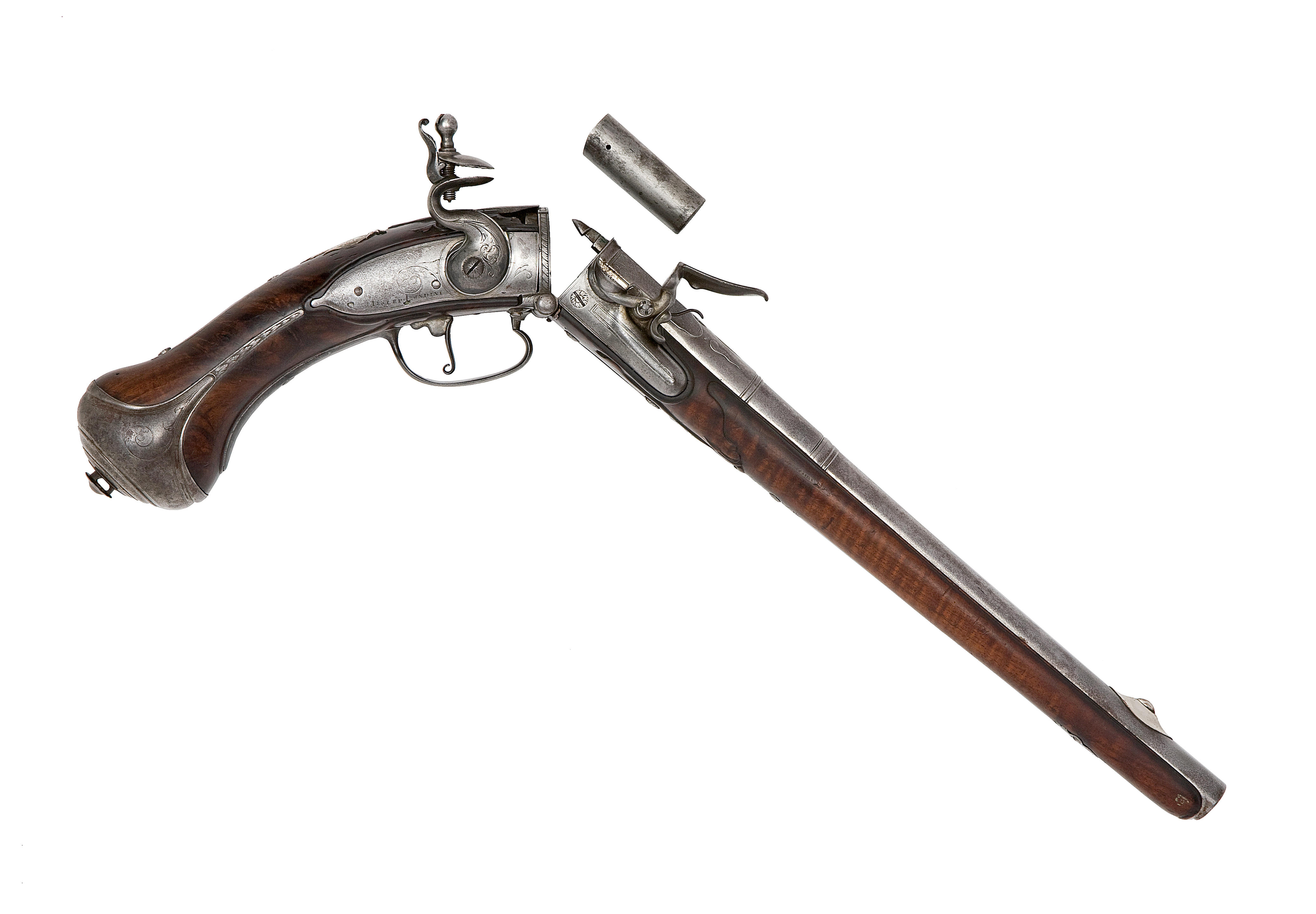 Bonhams A Fine And Extremely Rare 22 Bore Break Action Breech Loading Magazine Primed 1659