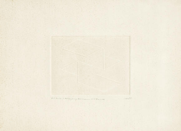 Bonhams : Josef Albers (American, 1888-1976) Solo Blind intaglio print ...