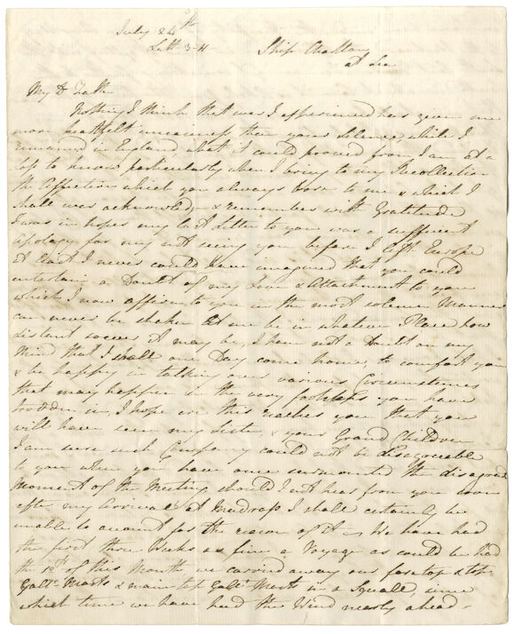 Bonhams : INDIA. Two autograph journal-letters signed by Captain John ...