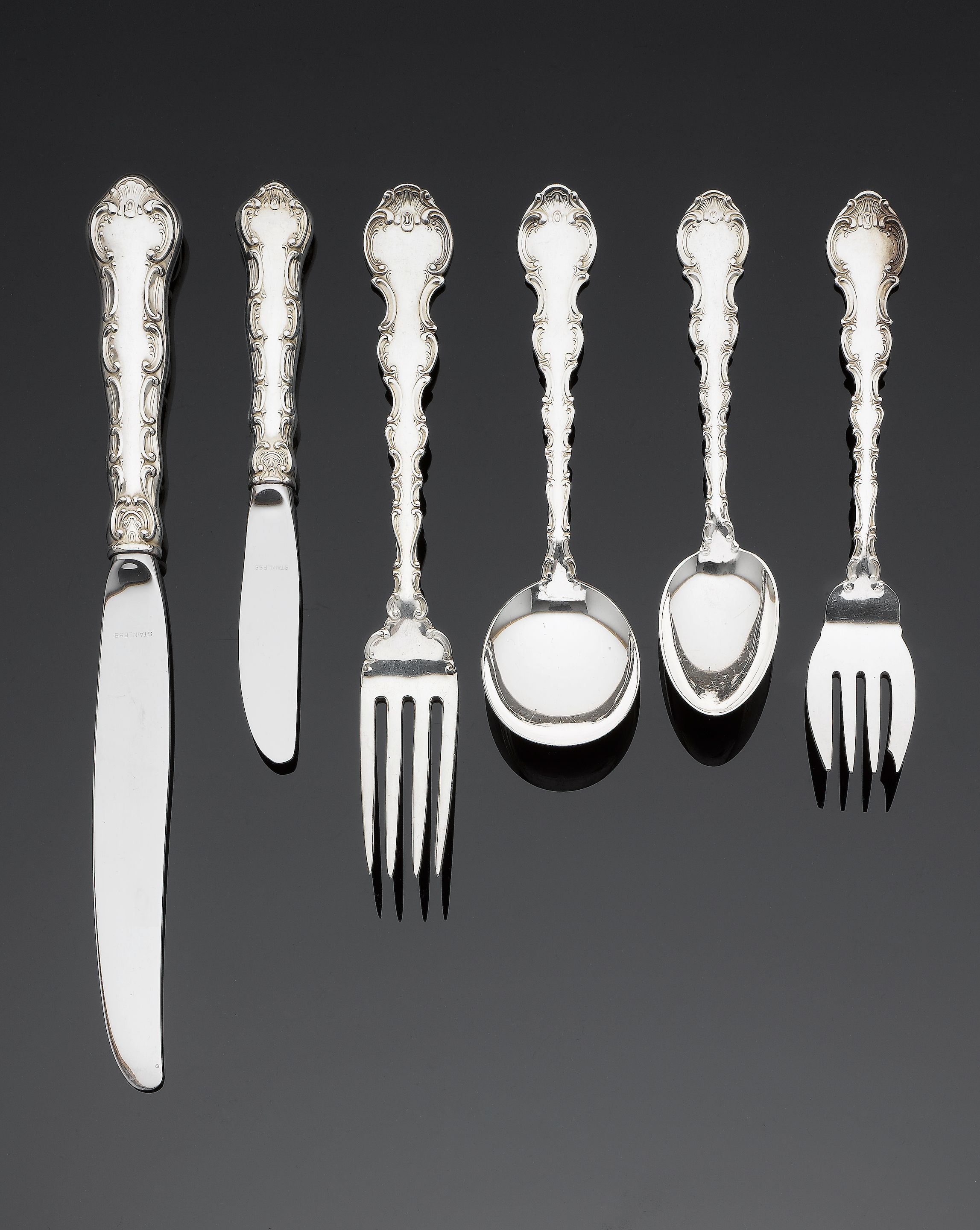 Bonhams An American silver canteen of flatware, by Gorham and stamped Sterling,