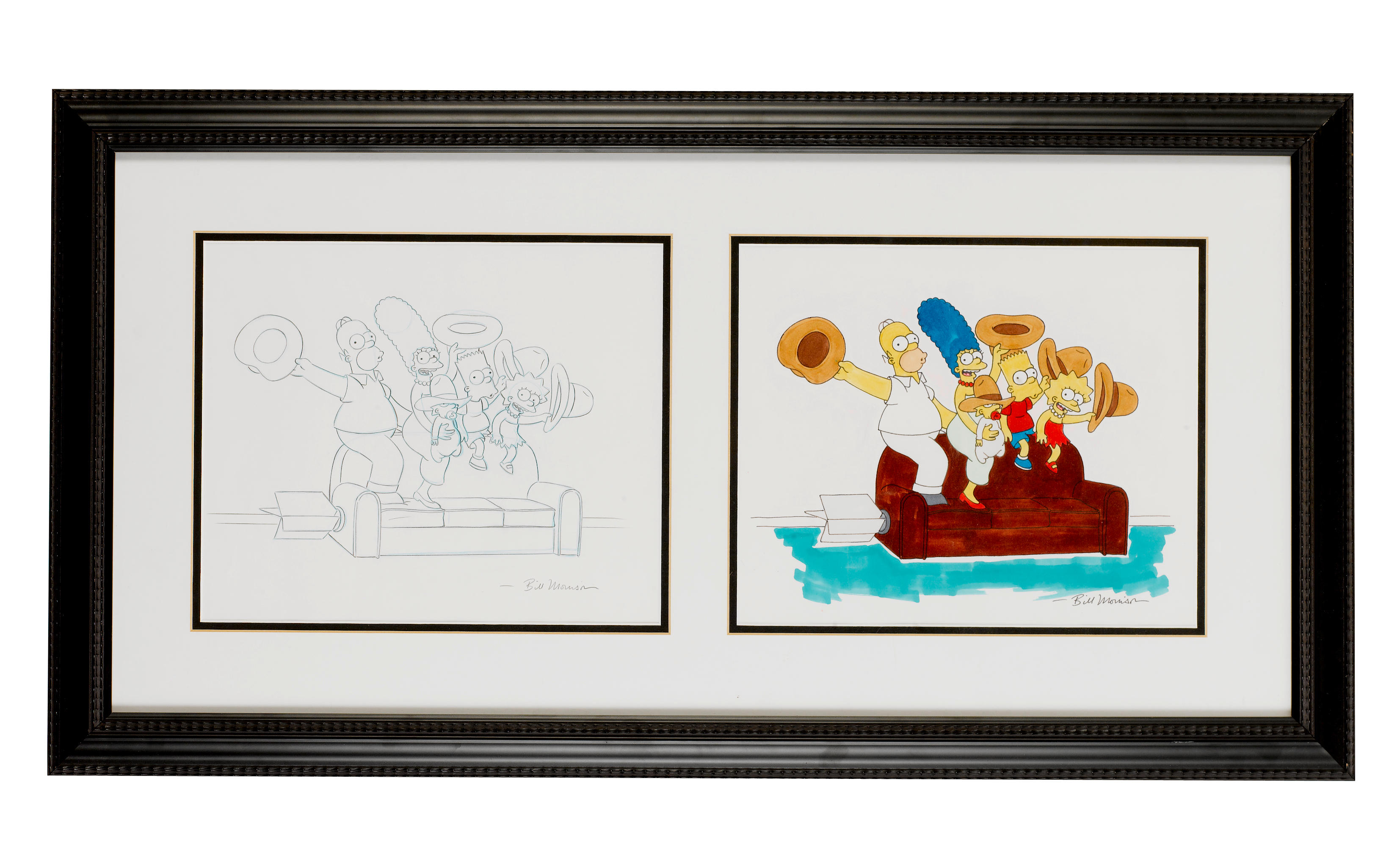 Bonhams : The Simpsons an animation drawing,