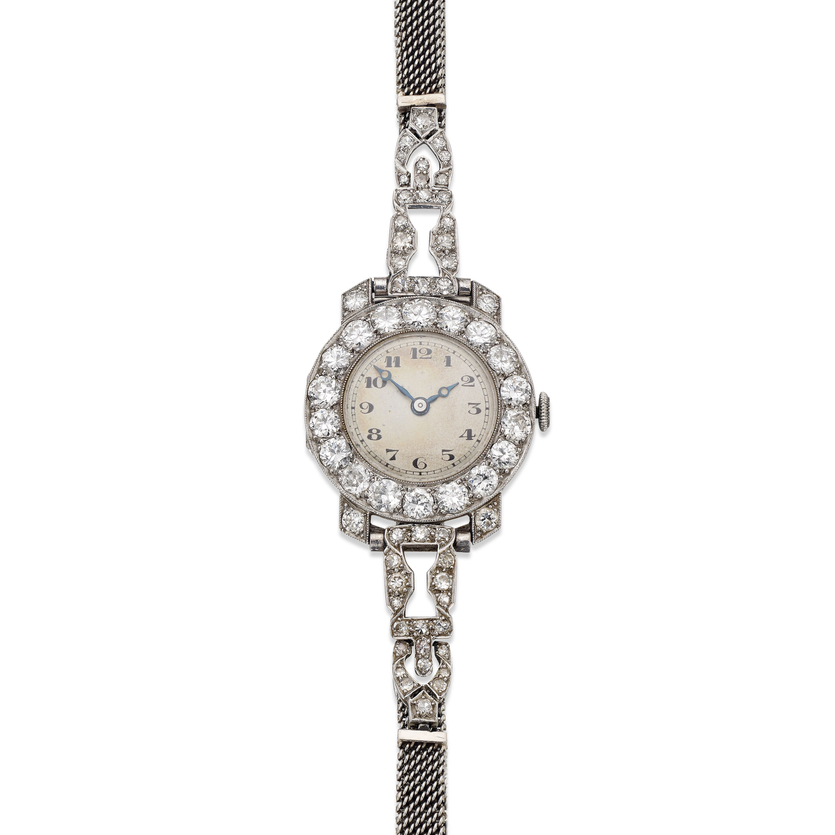 An early 20th century diamond cocktail wristwatch, by Vertex