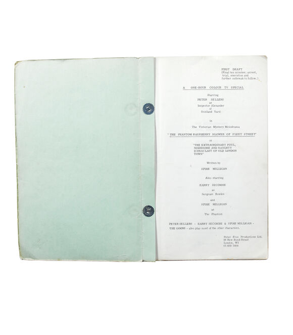 Clip Phantom Raspberry Blower Bonhams : A script for 'The Phantom Raspberry Blower Of Fleet Street or ...