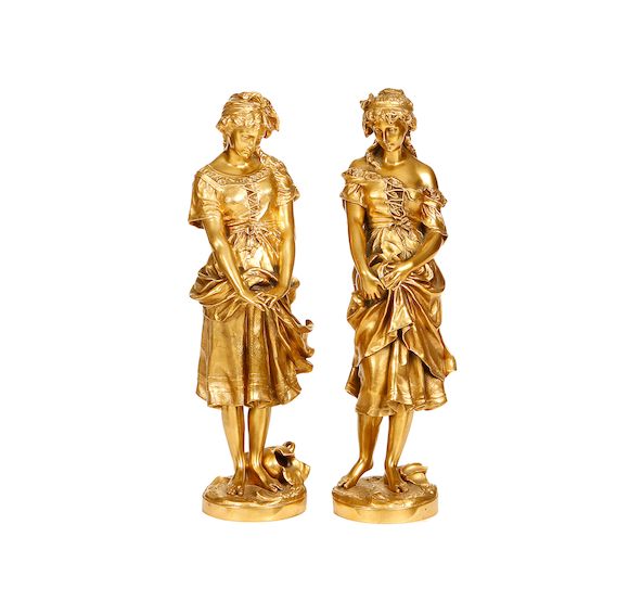 Bonhams JeanBaptiste Germain, French (18411910) A pair of gilt