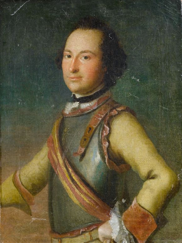 Bonhams : Danish School, 18th Century Portrait of an officer ...