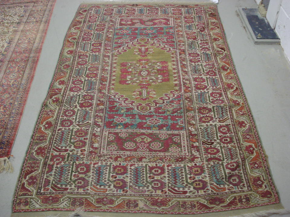 Bonhams A Silk Kashan Rug Central Persia 204cm X 133cm Together With