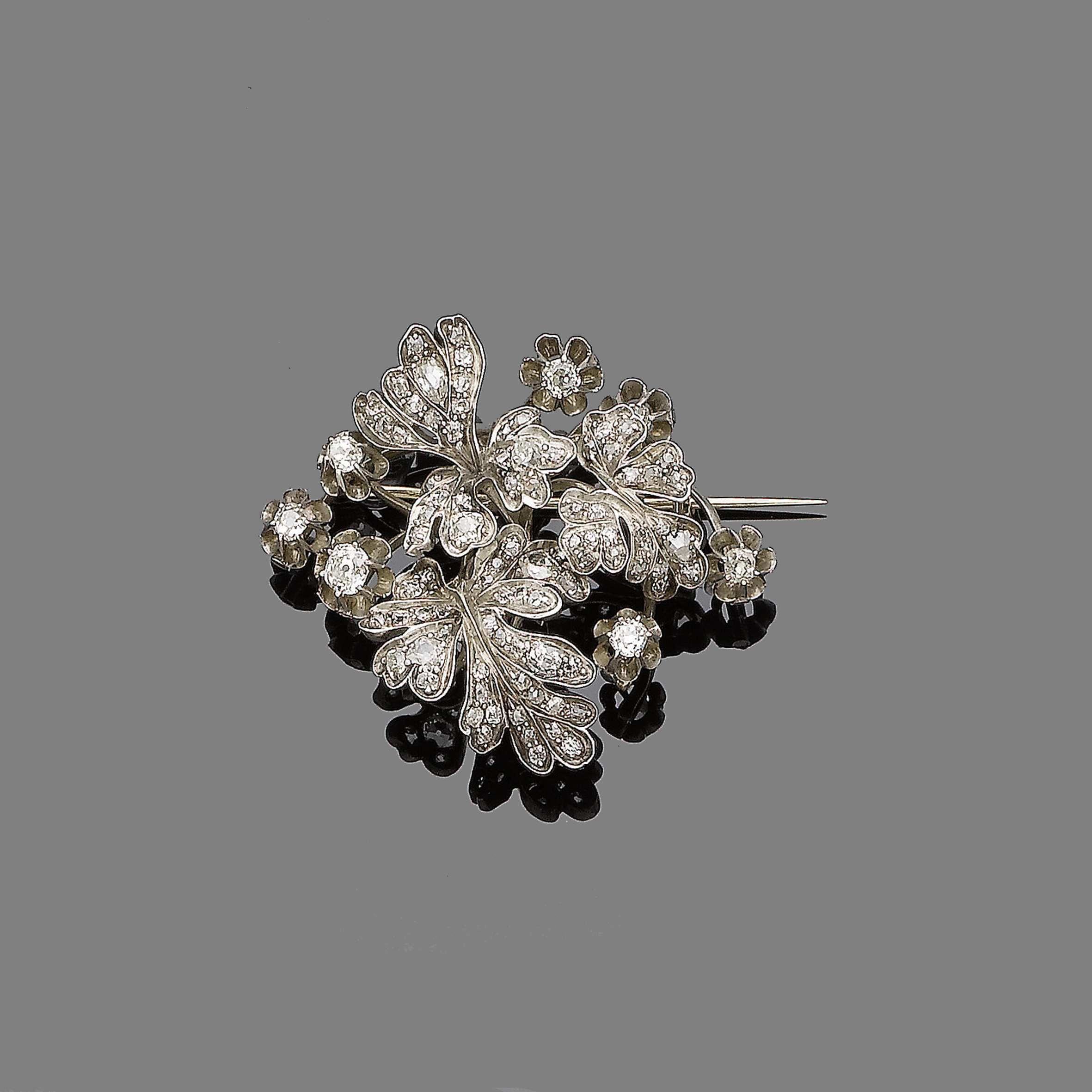 A diamond brooch,