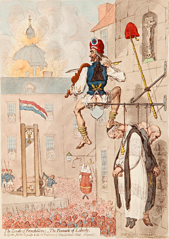 Bonhams James Gillray (British, 17571815) The Zenith of French Glory The Pinnacle of