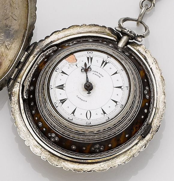 Bonhams Edward Prior. A quadruple case tortoiseshell and silver open