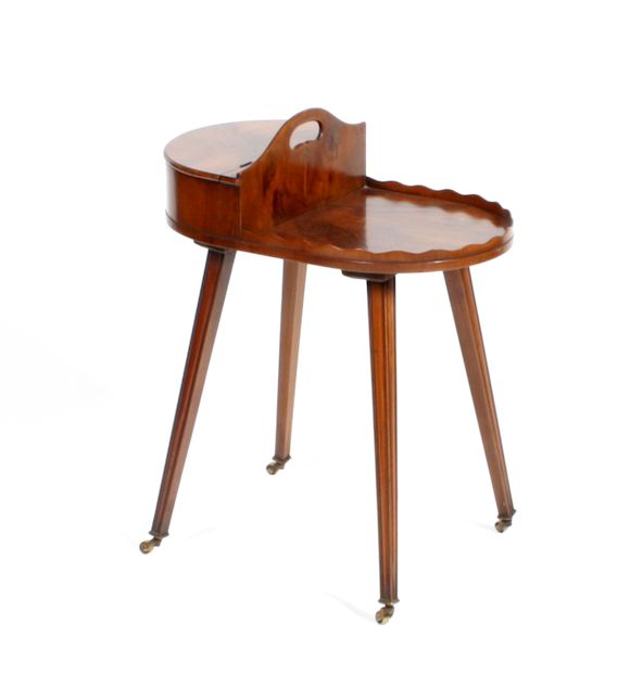 Bonhams : A George III style yew butler's stand, first half 20th century