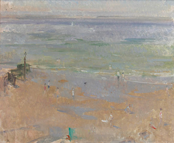 Bonhams : Peter Greenham (British, 1909-1992) Beach scene in summer