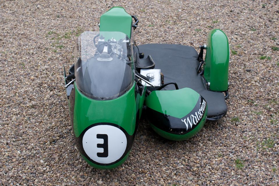 Bonhams The exChris Vincent, 1962 Isle of Man Sidecar TTwinning