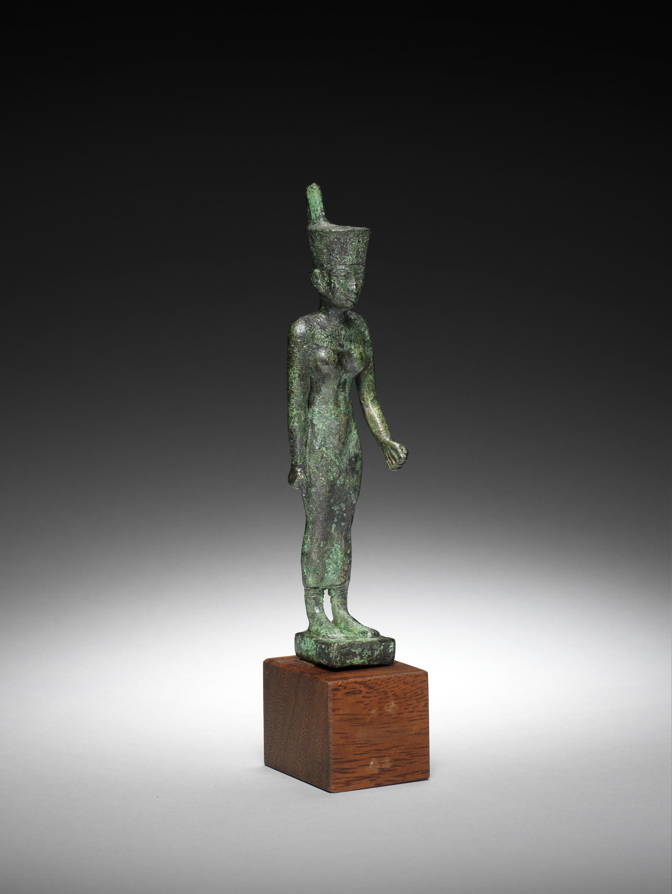 Bonhams An Egyptian Bronze Figure Of Neith