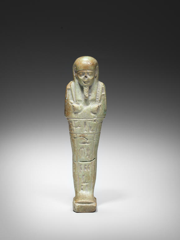 Bonhams : Egyptian Ushabti (repaired) - subject to inspection