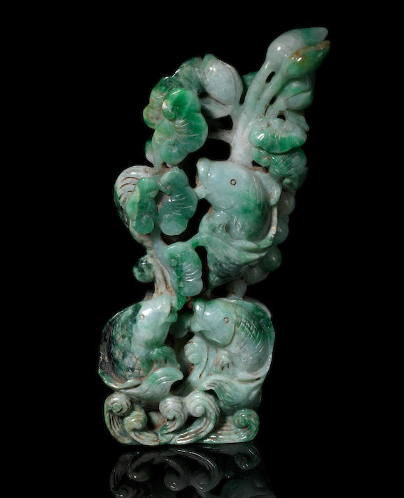 Bonhams : A jadeite group 20th century