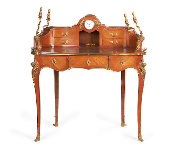 Bonhams : A French late 19th century gilt metal mounted kingwood ...