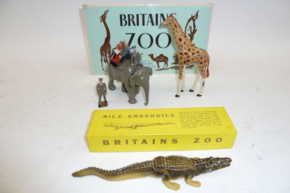 Figurine Britains Zoo - Crocodile à Mâchoire Mécanique - Occasion - Pour Collection Ou Jouet
