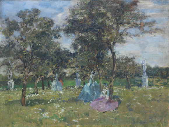 Bonhams : Emma Ciardi (Italian, 1879-1933) Ladies resting in the shade