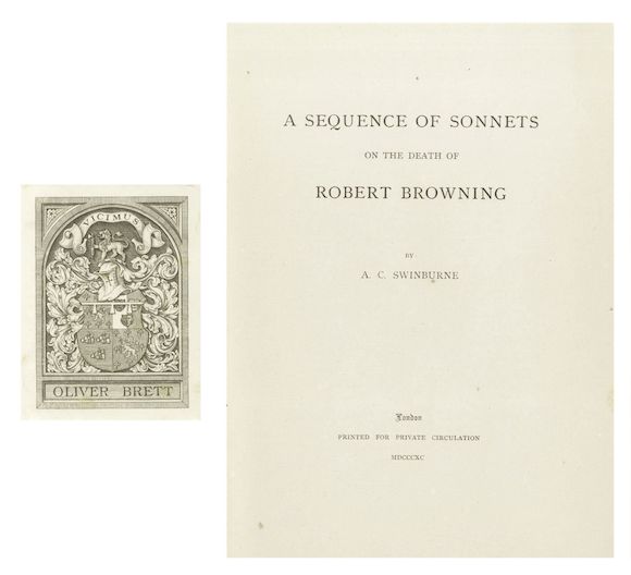 Bonhams SWINBURNE (ALGERNON CHARLES) A Sequence of on the