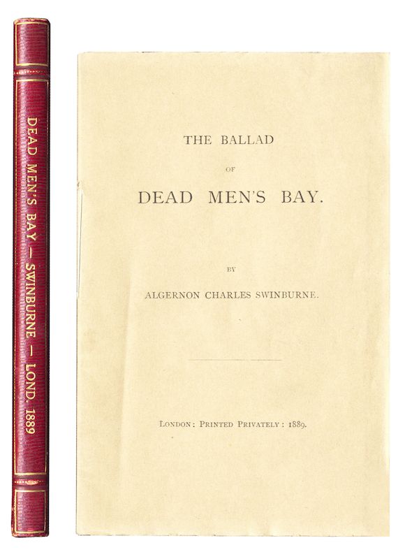 Bonhams SWINBURNE (ALGERNON CHARLES) The Ballad of Dead Men's Bay, c.1890