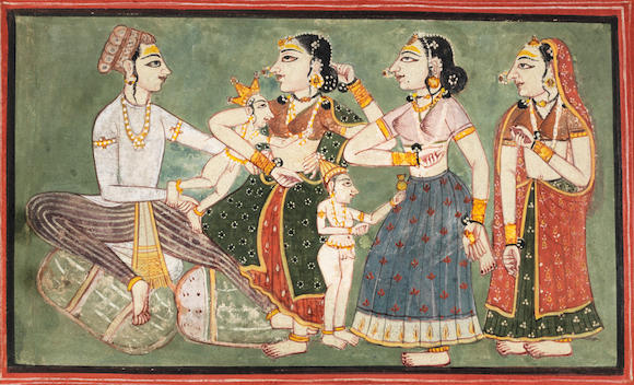 Bonhams : An Illustration To A Romance Krishna And Balarama With 