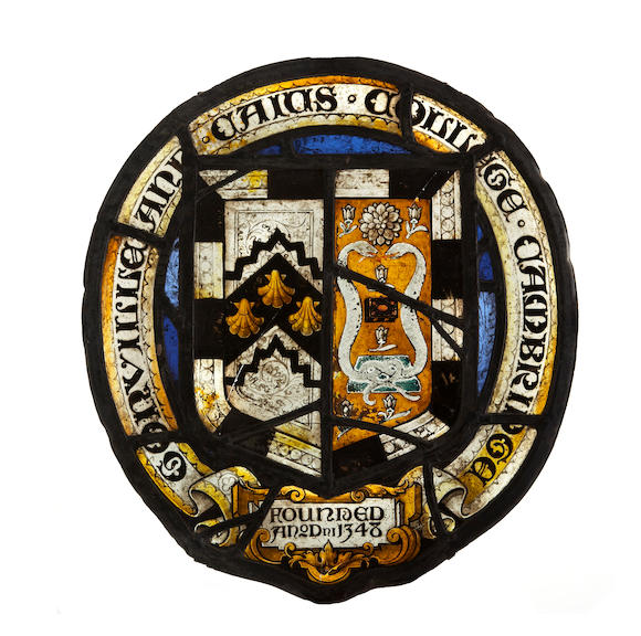 Bonhams : University of Cambridge interest A stained glass and leaded ...
