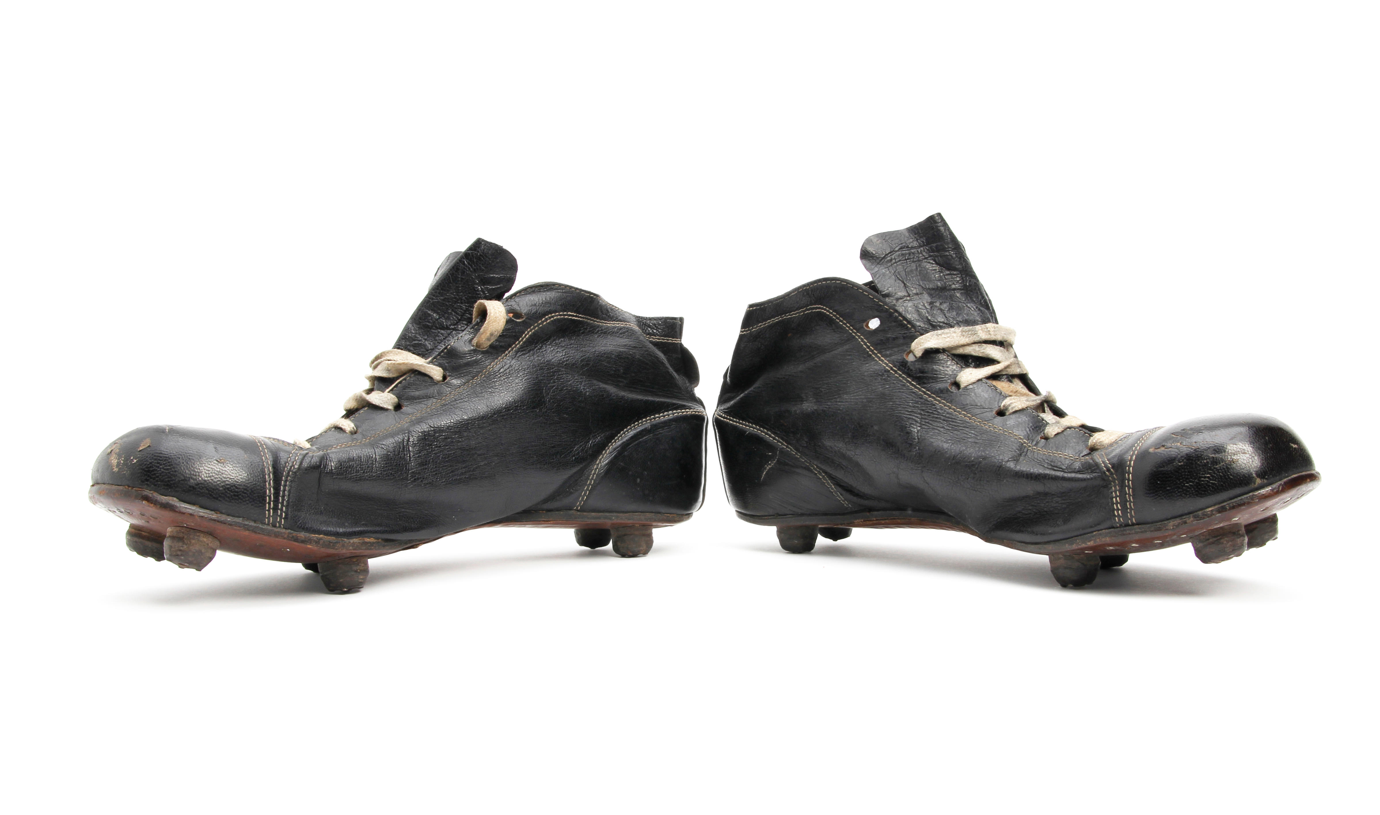 brown football boots