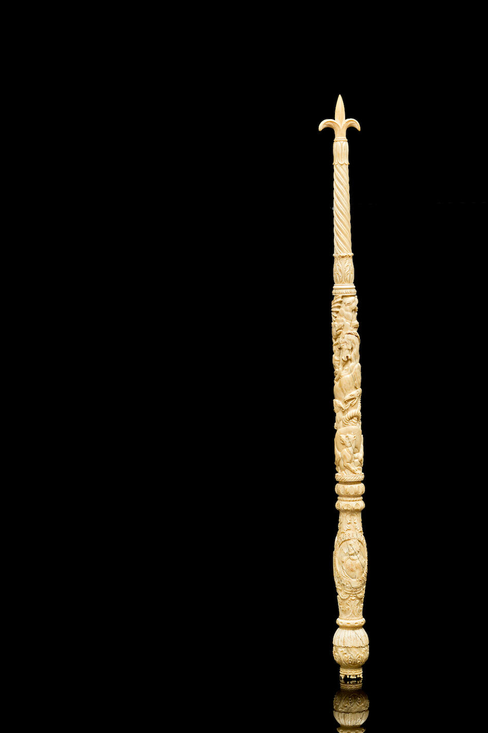 Bonhams An unusual French 18th century carved ivory ceremonial mace